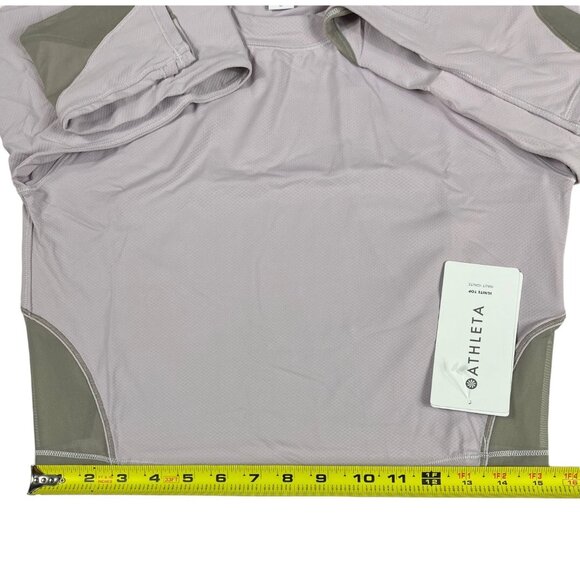 Athleta Ignite Shasta Purple/Bluff Gray Cropped Workout Active Top Size Large - Picture 7 of 14